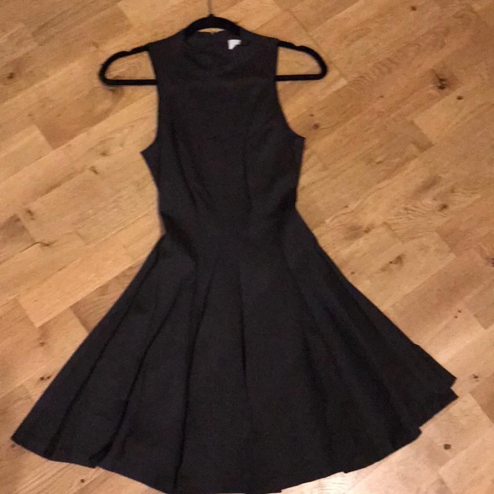 Dark Gray Fit and Flare Amanda Uprichard Dress